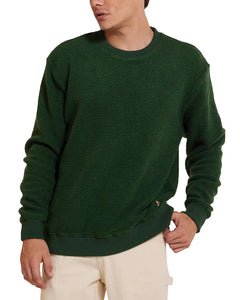 Reo Textured Fleece Forest Green - Deus Ex Machina