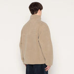 Carica l&#39;immagine nel visualizzatore di Gallery, Man Insulation Light Boa Stand Collar Jacket Beige - Danton
