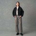 Carica l&#39;immagine nel visualizzatore di Gallery, Women&#39;s Nylon Taffeta Short Jacket Dark Olive|Purple - Danton
