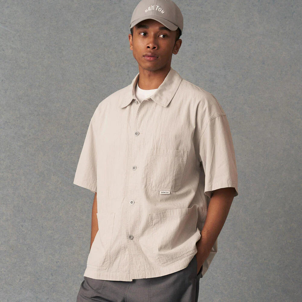 Men's Organic Cotton Washer Short Sleeve Coverall Shirt - Danton