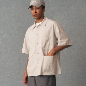 Men's Organic Cotton Washer Short Sleeve Coverall Shirt - Danton