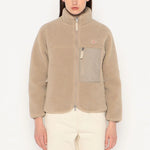 Carica l'immagine nel visualizzatore di Gallery, Women Insulation Light Boa Stand Collar Jacket Beige - Danton
