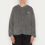 Carica l'immagine nel visualizzatore di Gallery, Women's Fleece Collarless Jacket Dk.Grey - Danton
