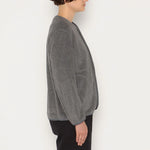 Carica l'immagine nel visualizzatore di Gallery, Women's Fleece Collarless Jacket Dk.Grey - Danton
