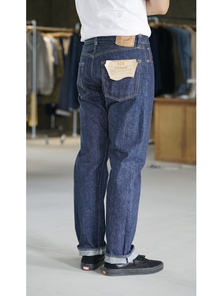 Jeans 105 Standard Selvedge Denim One Wash - Orslow