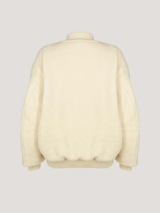 Bomber Boucle Milk - Laneus