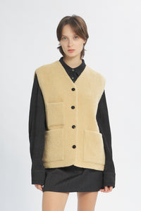 Gilet Teddy Ricciolo Miele - Barena Venezia