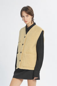 Gilet Teddy Ricciolo Miele - Barena Venezia