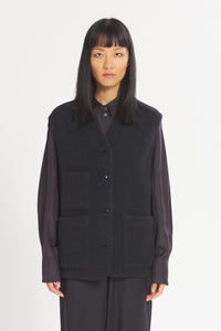 Gilet Teddy Ricciolo Navy - Barena Venezia