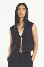 Carica l'immagine nel visualizzatore di Gallery, Gilet Multi Lisca Navy - Barena Venezia
