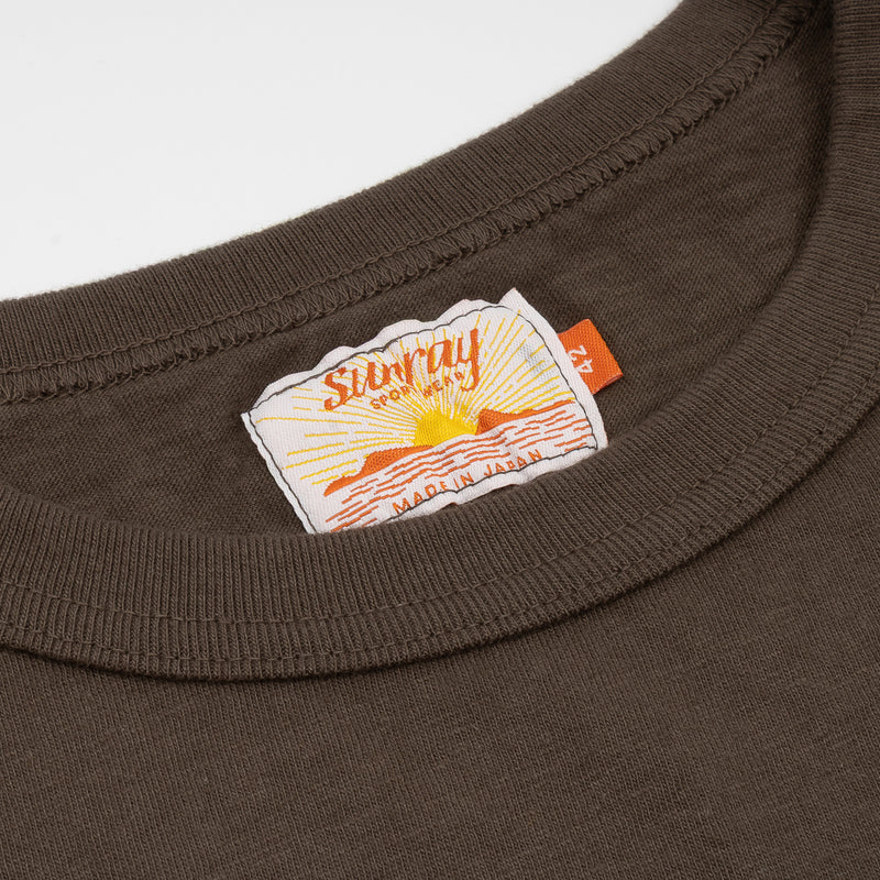 T shirt Haleiwa Long Sleeve Turkish Coffee - Sunray