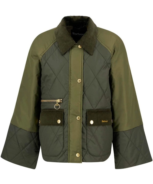 Martha Quilted Jacket Olive/Dark Moss - Barbour