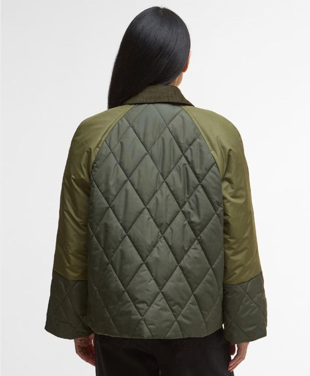 Martha Quilted Jacket Olive/Dark Moss - Barbour
