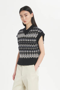 Gilet Tonia Caleo Nero - Barena Venezia