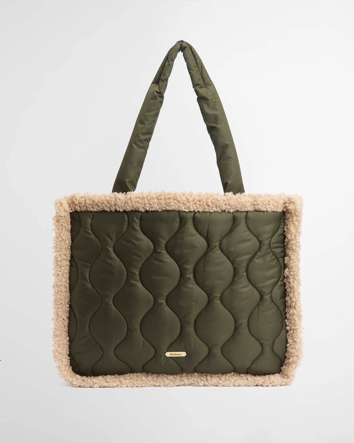 Marnie Quilt Tote Bag Olive - Barbour