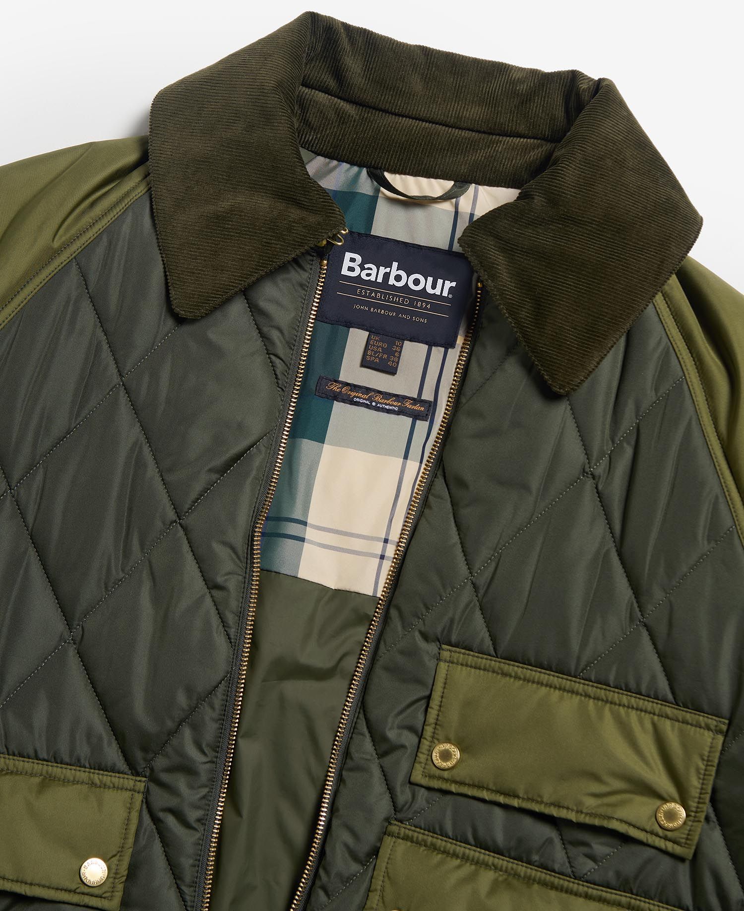 Giacca trapuntata Milby Quilt Olive/Ancient - Barbour