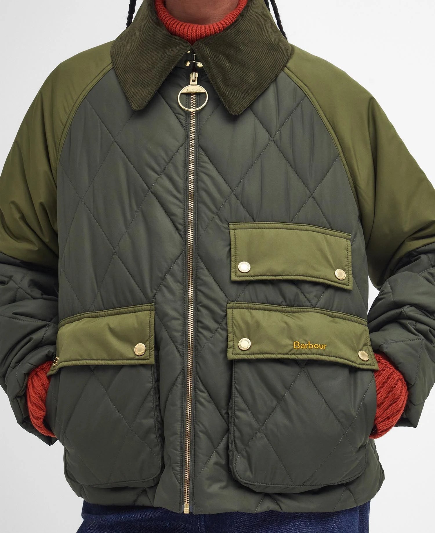 Giacca trapuntata Milby Quilt Olive/Ancient - Barbour