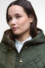 Carica l'immagine nel visualizzatore di Gallery, Hilary Quilted Jacket Olive/Ancient Tartan - Barbour
