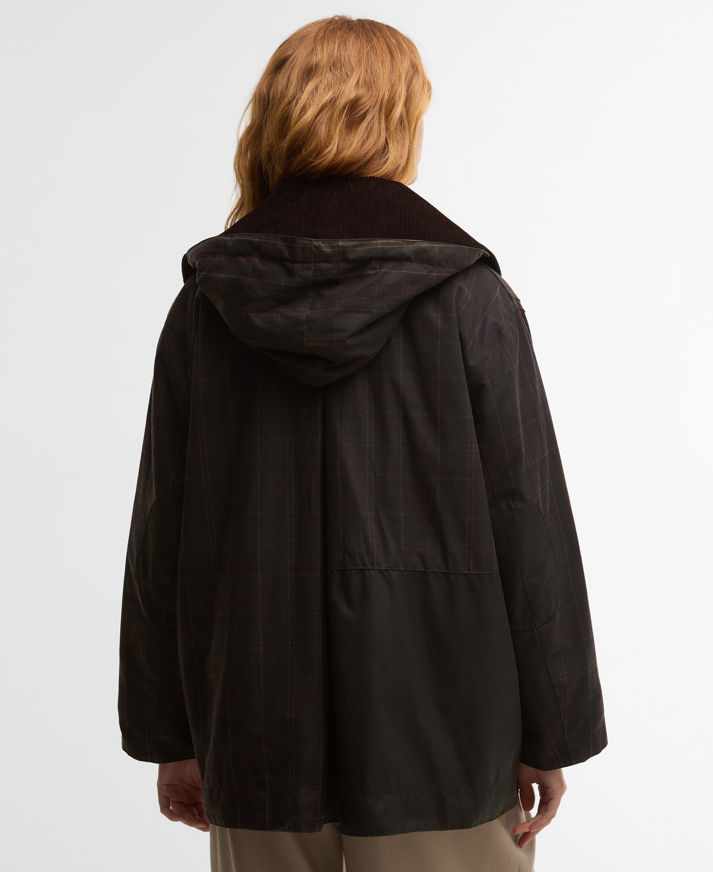 Montgomery cerato con dettagli in tartan - Barbour x GANNI