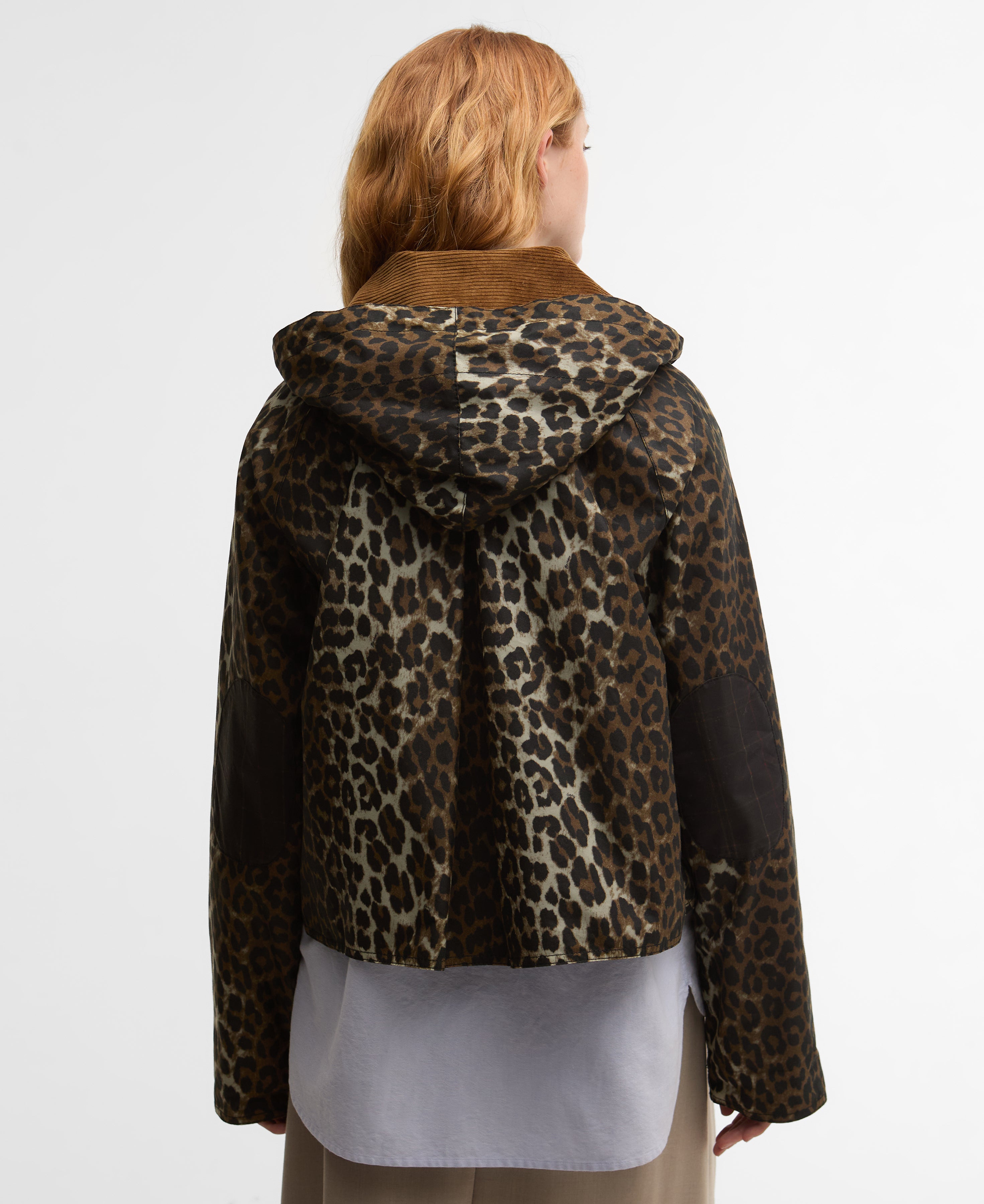 Giacca a vento cerata con stampa leopardata - Barbour x GANNI
