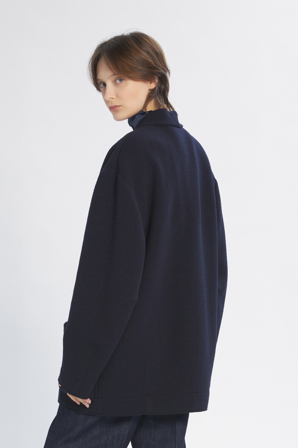 Sweater Mazzarino Lanoso Navy|Nero - Barena Venezia