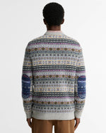 Carica l'immagine nel visualizzatore di Gallery, Dalehead Fair Isle Crew Neck Jumper - Barbour
