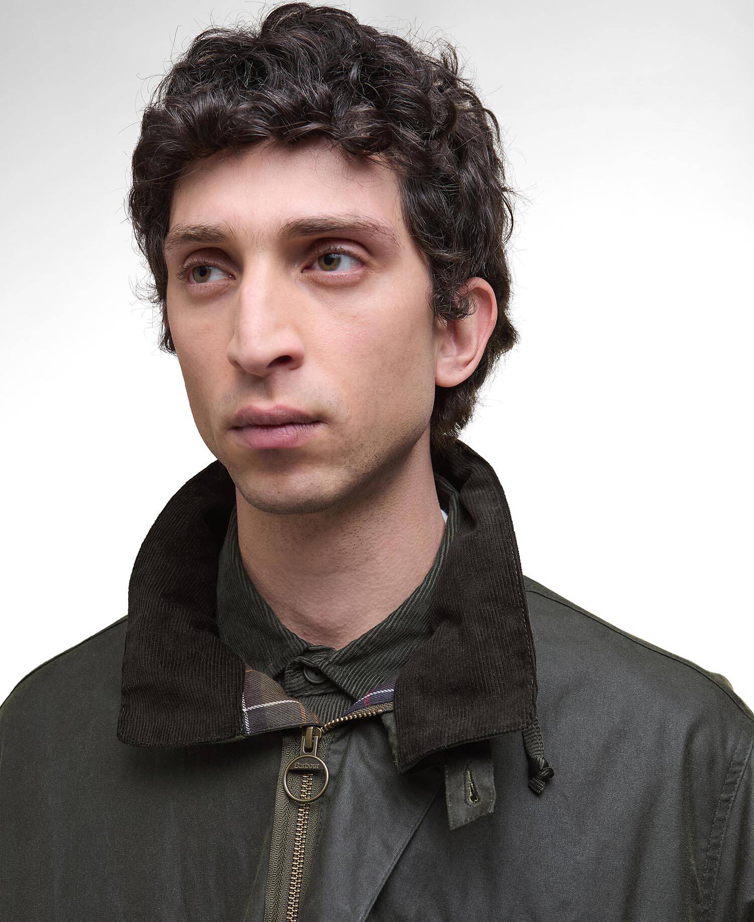 Editor Waxed Jacket Archive Olive - Barbour