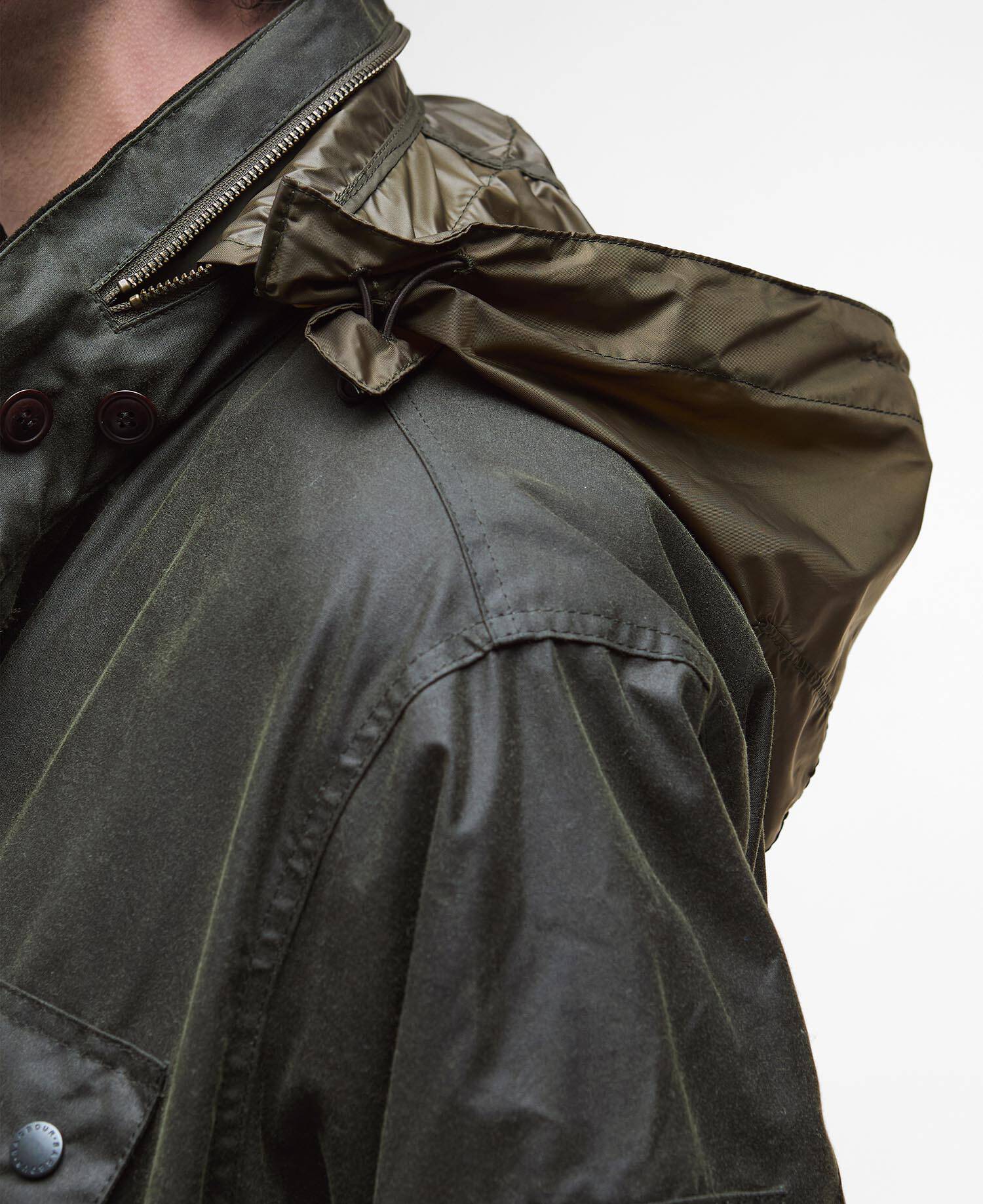 Editor Waxed Jacket Archive Olive - Barbour