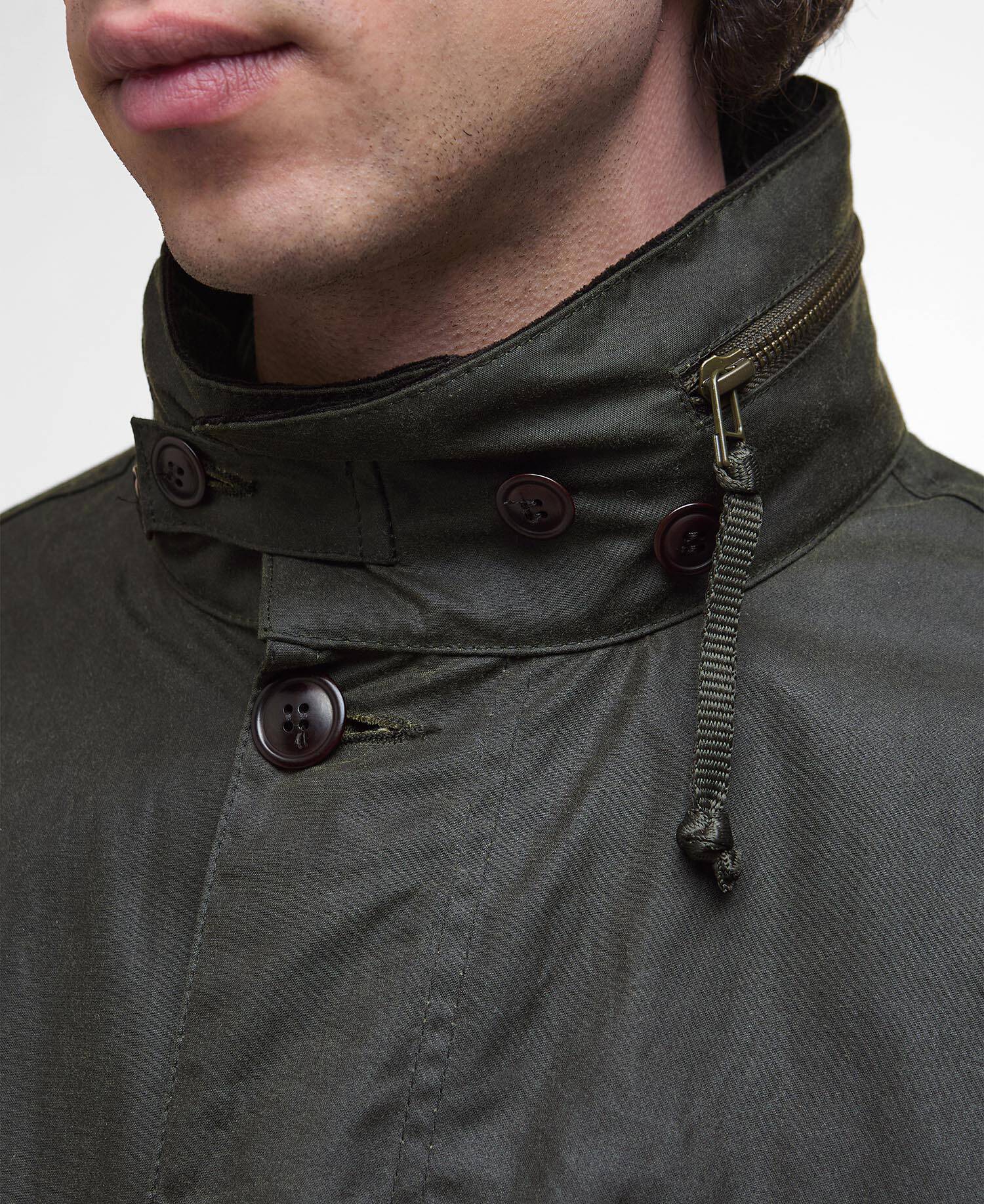 Editor Waxed Jacket Archive Olive - Barbour