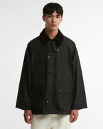 Carica l'immagine nel visualizzatore di Gallery, Tartan Oversized Bedale Waxed Jacket - Barbour
