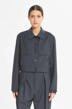 Carica l&#39;immagine nel visualizzatore di Gallery, Overshirt Angelina Tropical Ardesia - Barena Venezia
