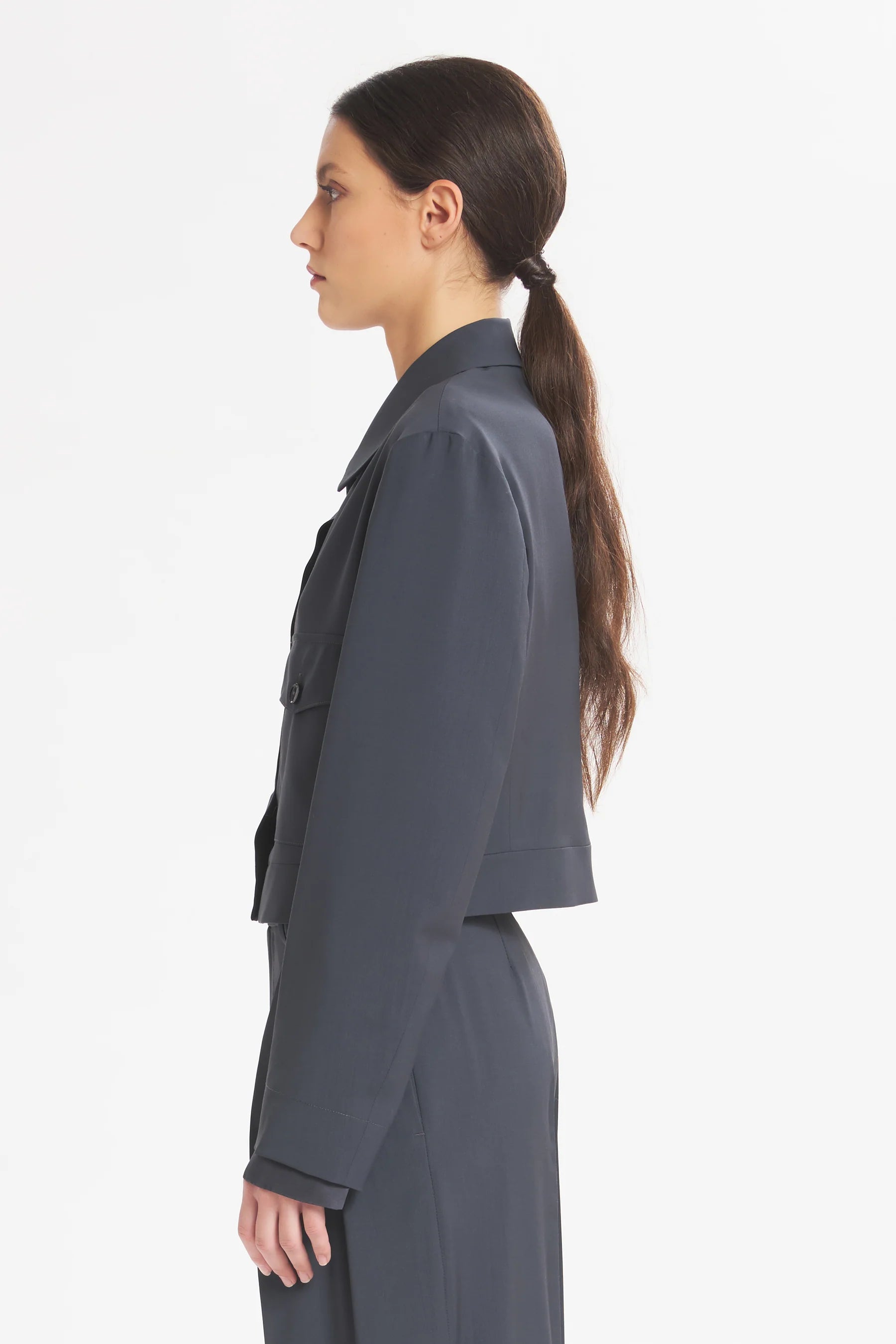Overshirt Angelina Tropical Ardesia - Barena Venezia