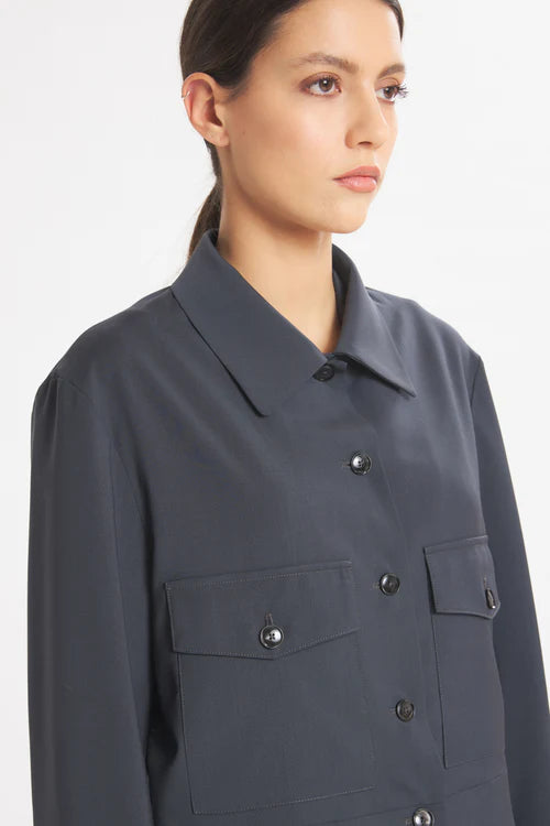 Overshirt Angelina Tropical Ardesia - Barena Venezia