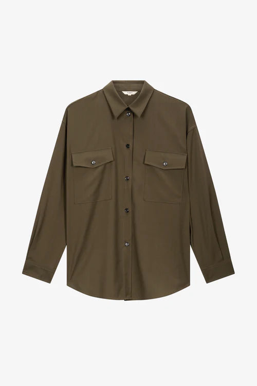 Overshirt Marcella Tropical Oliva - Barena Venezia