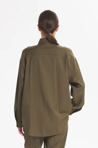 Overshirt Marcella Tropical Oliva - Barena Venezia