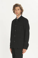 Carica l&#39;immagine nel visualizzatore di Gallery, Overshirt Capitan Macado Nero - Barena Venezia
