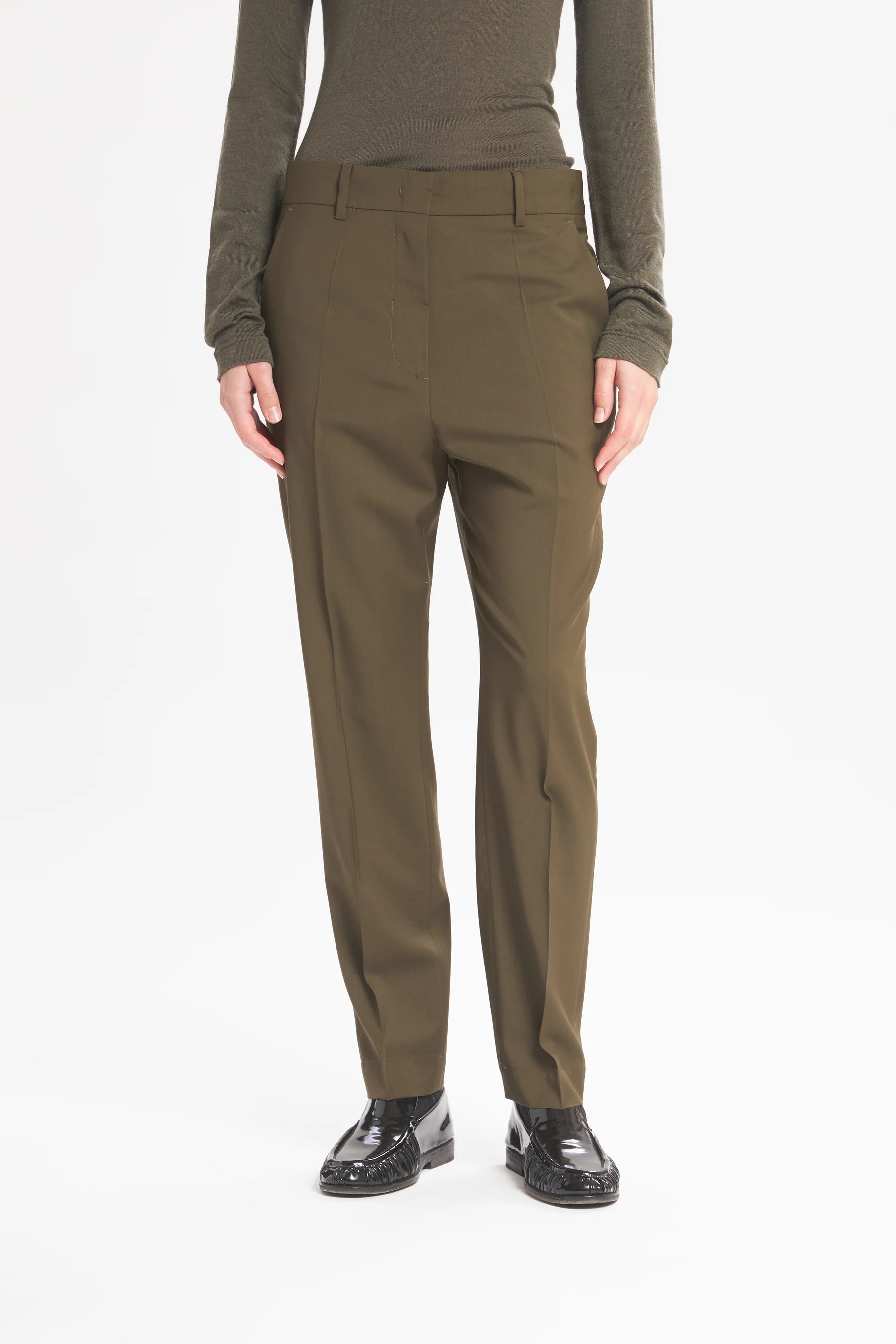 Pantalone Gerardina Tropical Oliva - Barena Venezia
