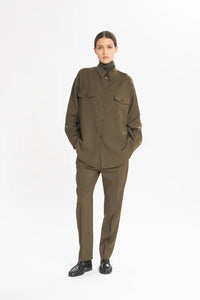 Pantalone Gerardina Tropical Oliva - Barena Venezia
