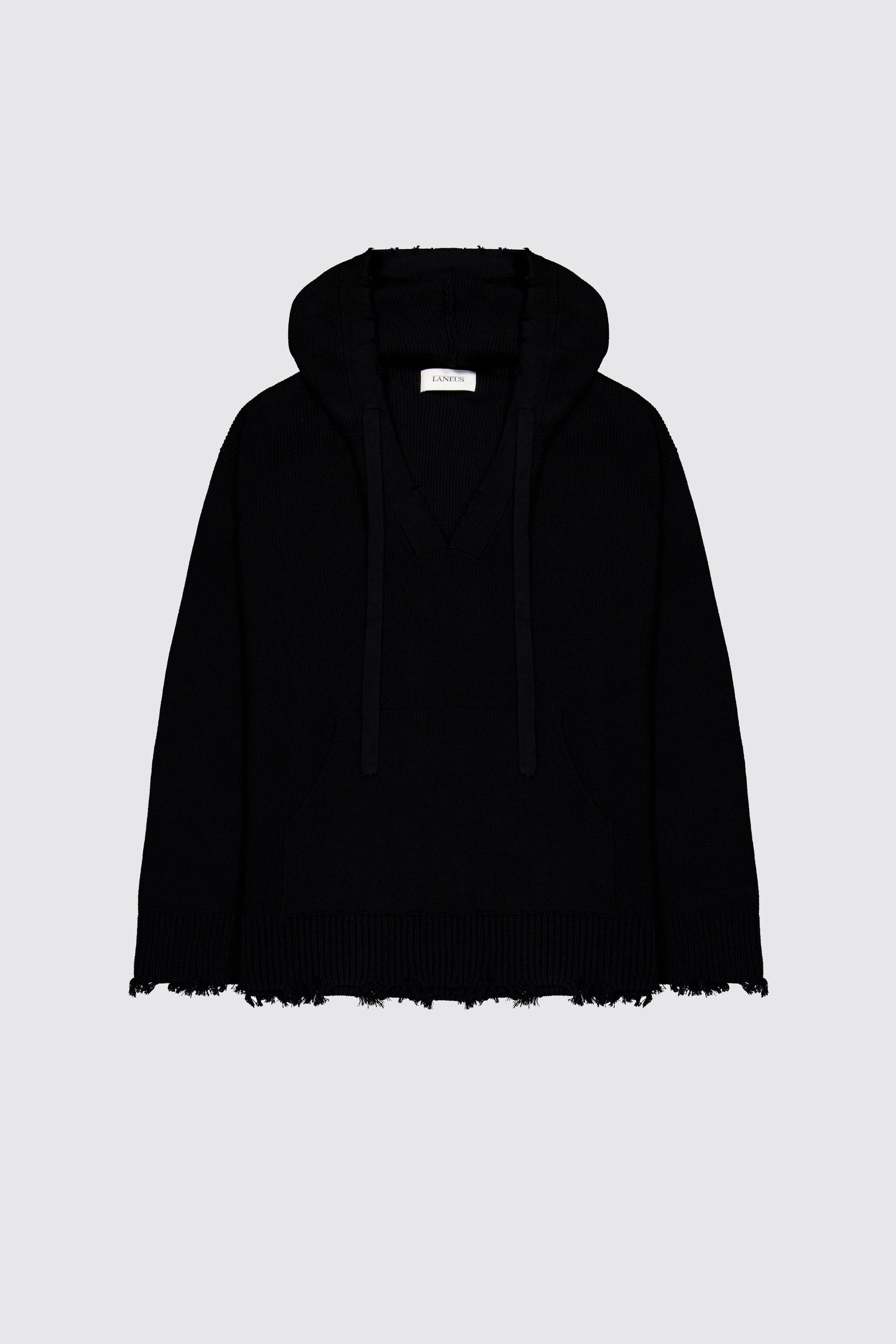 Sweat à Capuche LANEUS Noir - Modèle REF-16450 - Neuf Avec étiquettes - Taille Femme
