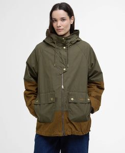 Hayley Showerproof Jacket Dusky Green/Breen/Ancient Tartan - Barbour