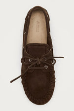 Carica l'immagine nel visualizzatore di Gallery, Rowan Suede Brown Leather Loafers - Alohas
