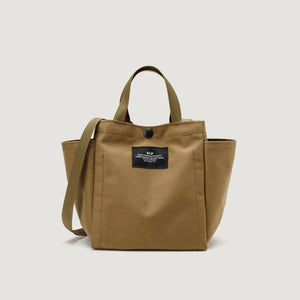 Borsa Small Side Pocket Tote Khaki - BAGSINPROGRESS