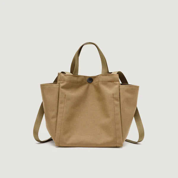Borsa Small Side Pocket Tote Khaki - BAGSINPROGRESS
