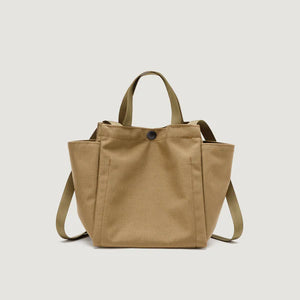 Borsa Small Side Pocket Tote Khaki - BAGSINPROGRESS