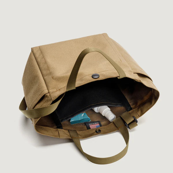 Borsa Small Side Pocket Tote Khaki - BAGSINPROGRESS
