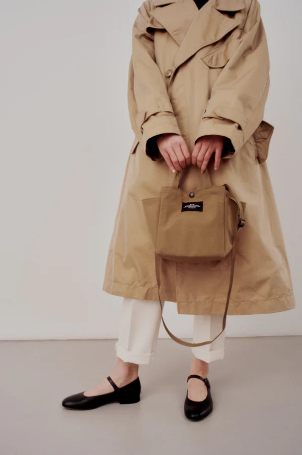 Borsa Small Side Pocket Tote Khaki - BAGSINPROGRESS