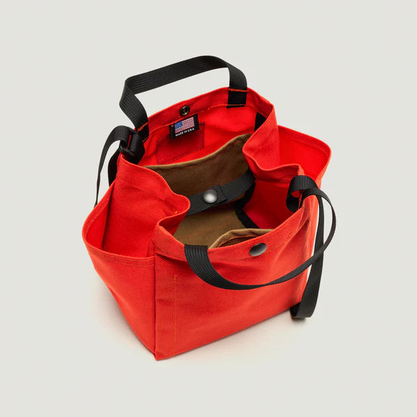 Borsa Small Side Pocket Tote Reddish Orange - BAGSINPROGRESS