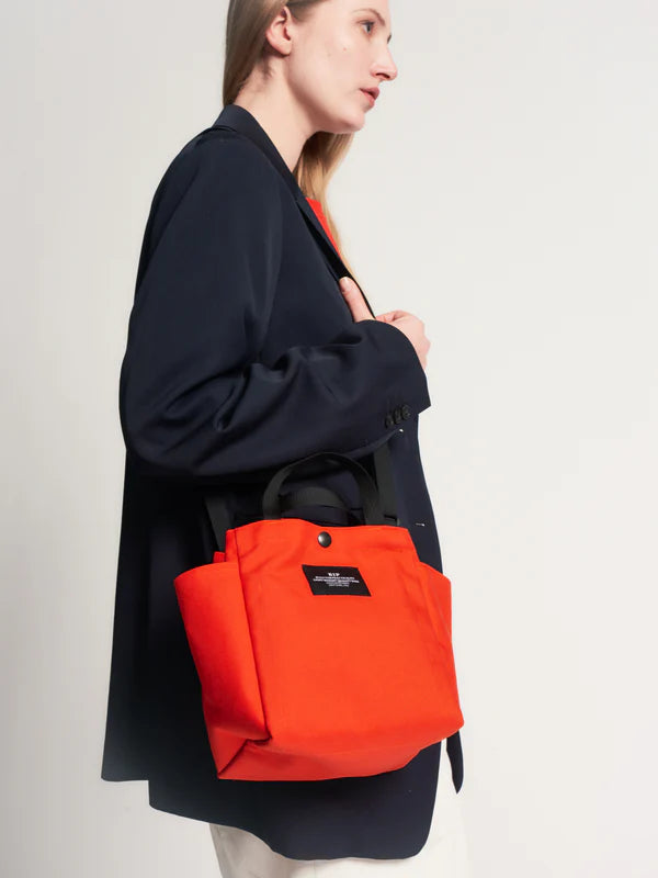 Borsa Small Side Pocket Tote Reddish Orange - BAGSINPROGRESS