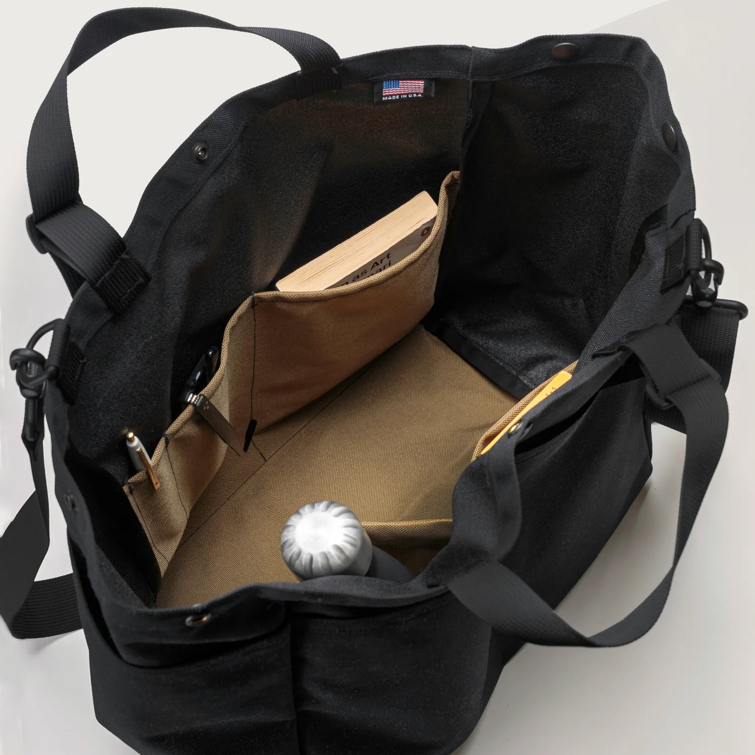 Carry All Beach Bag Big Black - BAGSINPROGRESS