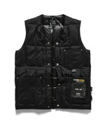 Carica l'immagine nel visualizzatore di Gallery, Work V Neck Button Down Vest Black - TAION
